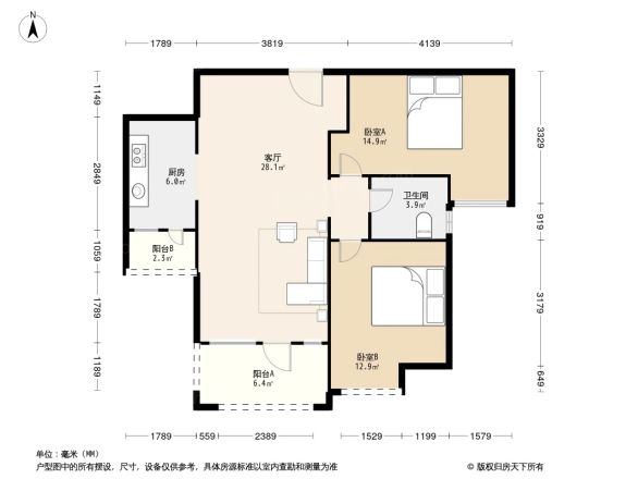 置信丽岛户型图