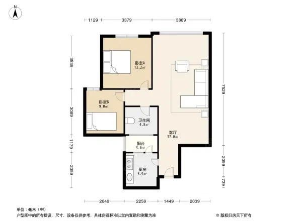 蓉城胜景户型图