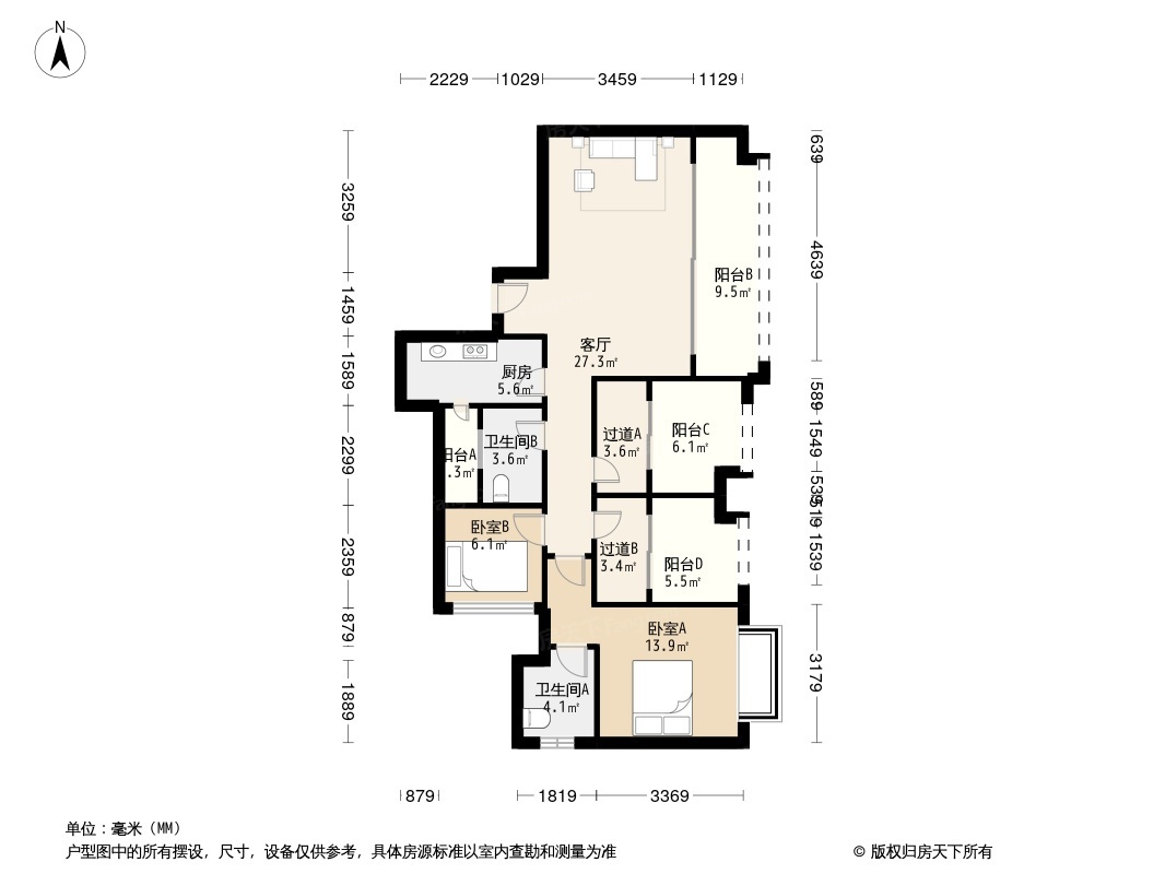 户型图1/2