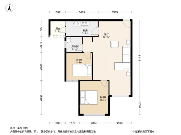 西郡英华二期户型图