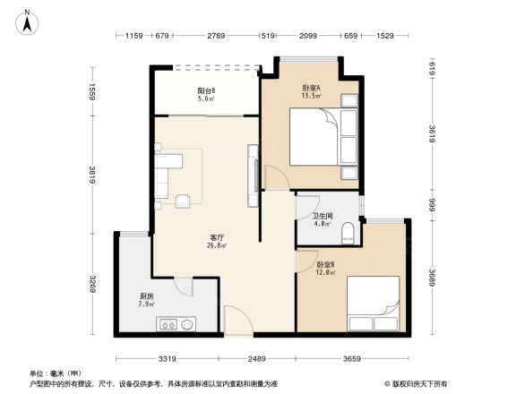 宏达世纪丽景户型图