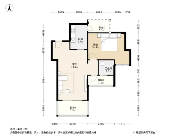 优客联邦三期户型图