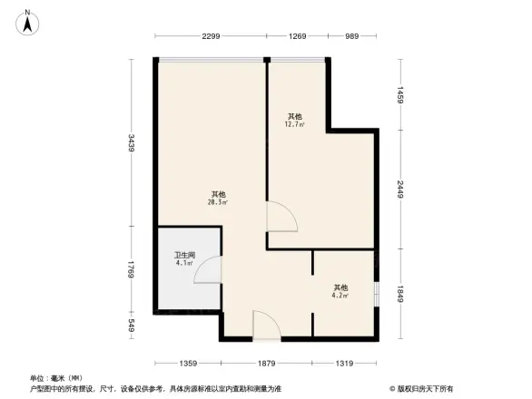 一里阳光公寓户型图