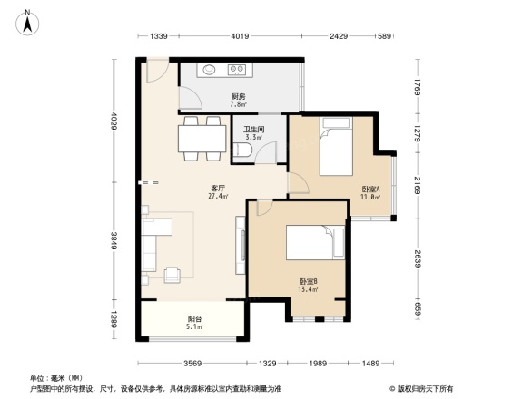 明信青庭户型图