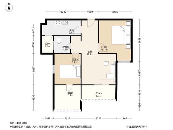 蓝润V客尚东户型图