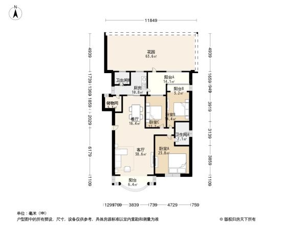 天府花园二期户型图