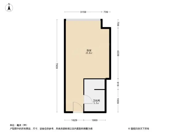 鑫禾北城鑫街户型图