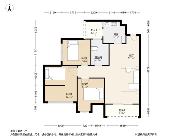 保利林语溪户型图