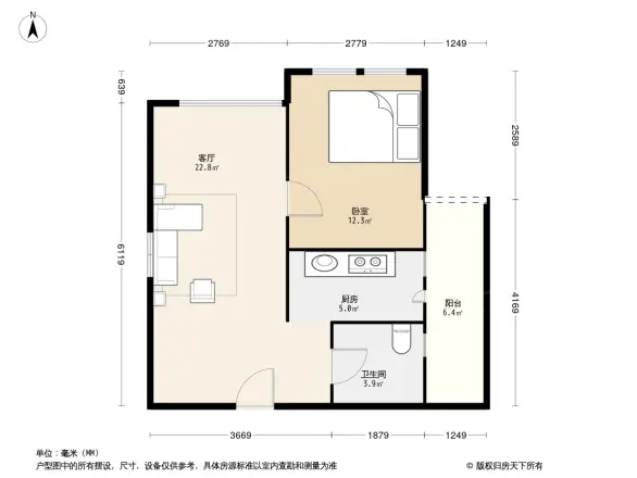 一里阳光公寓户型图