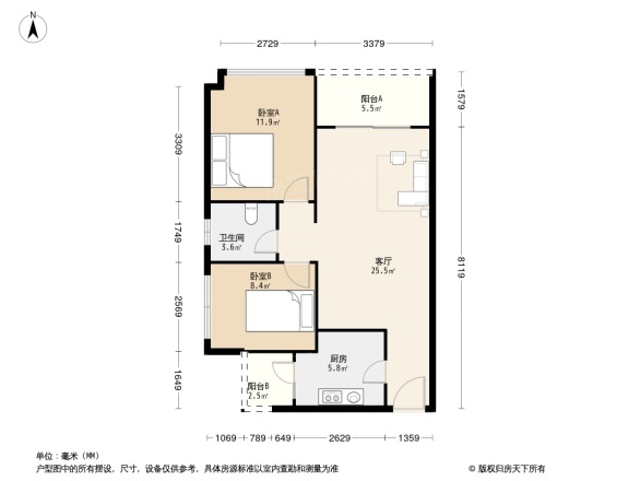 珠江青云台户型图