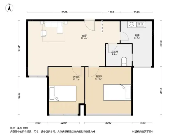 蓝光圣菲悦城户型图