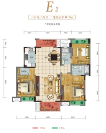 蒲园3室2厅1厨2卫建面139.00㎡