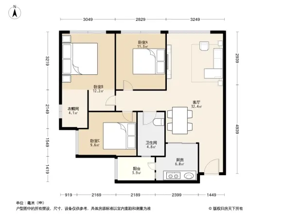 中粮香颂丽都户型图