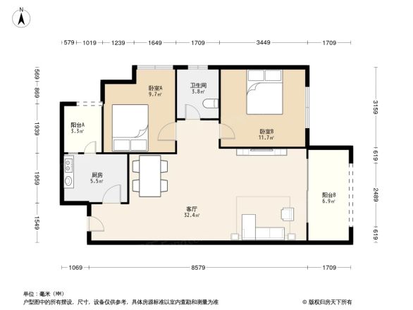 鹭湖宫11区户型图