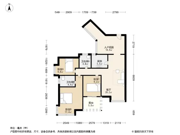 比华利国际城二期户型图