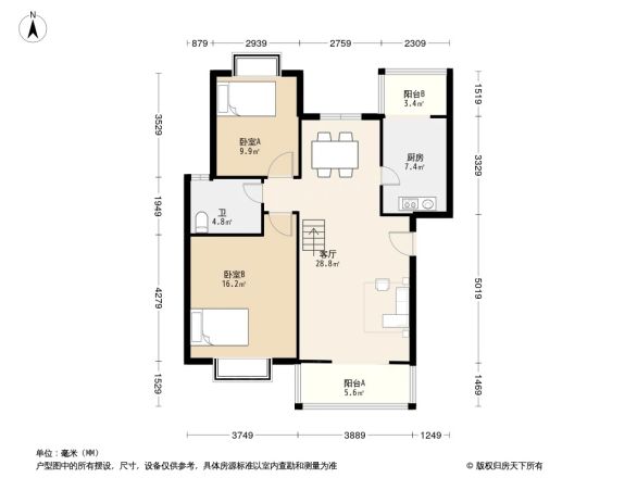 西区花园三期户型图