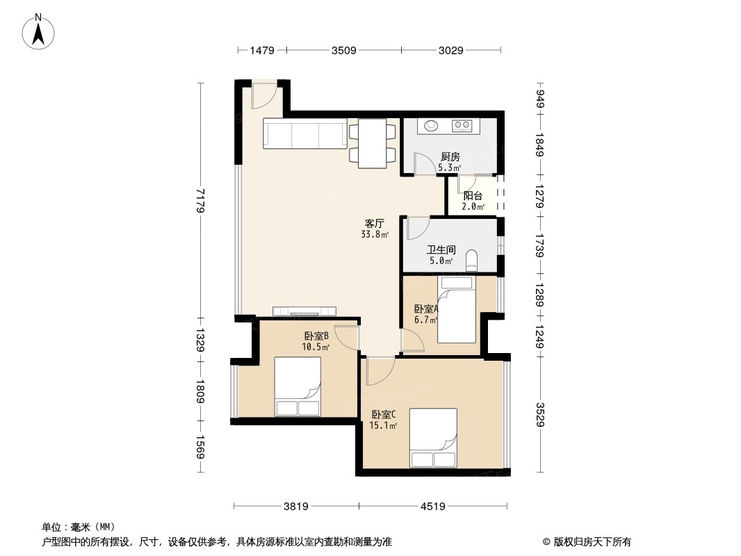 户型图1/2