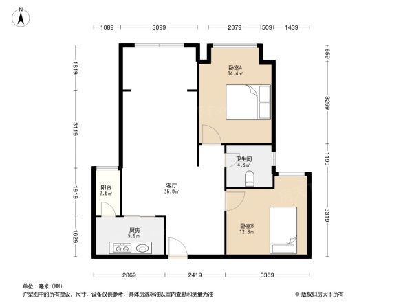 宏达世纪丽景户型图