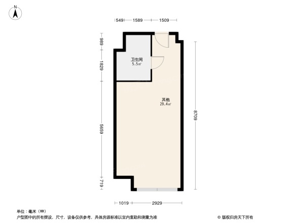 一里阳光公寓户型图