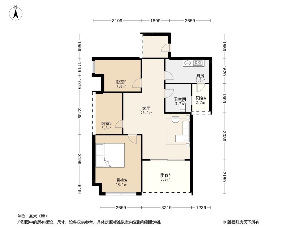 户型图1/2