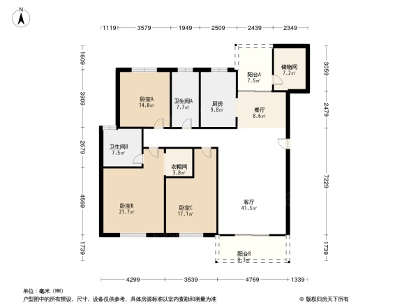 交大蓉杏园户型图