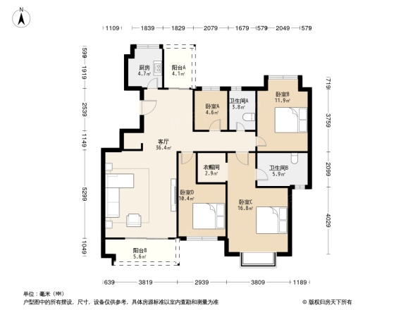 交大蓉杏园户型图
