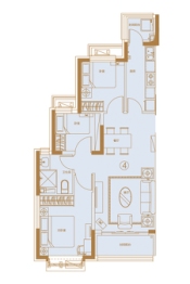 恒大御景湾3室2厅1厨1卫建面99.00㎡