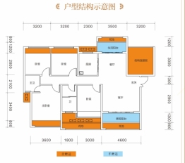 翰林尚品4室2厅1厨2卫建面132.31㎡