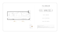 建面66.32平户型