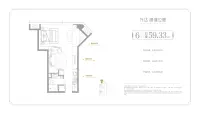 建面59.33平户型