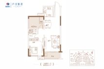 电建地产·卢浮原著4#6#77平户型