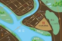 仁仁·江山原筑区位交通规划示意图