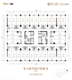 新力铂园公寓46.47平户型