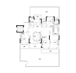 东豪紫园4室2厅1厨2卫建面162.97㎡