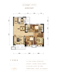 本溪碧桂园·溪山云著3室2厅1厨2卫建面115.00㎡