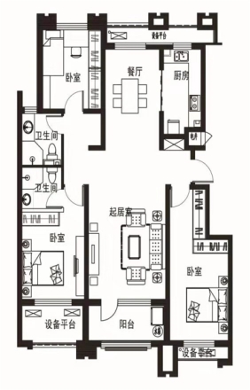 鹿城一号户型图