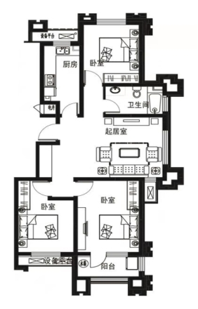 鹿城一号户型图
