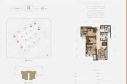 保利天汇3室2厅1厨1卫建面95.00㎡