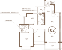 恒大悦龙台3室2厅1厨2卫建面110.20㎡