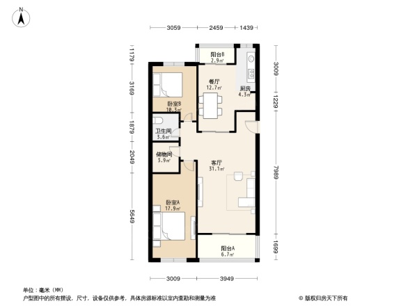 龙泽苑西区户型图