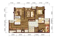 C户型建面188平