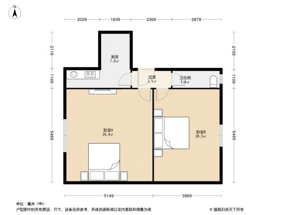 百万庄辰区户型图