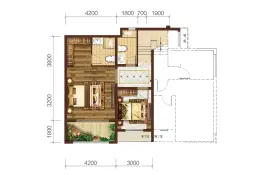 碧桂园云禧4室2厅1厨2卫建面183.0㎡