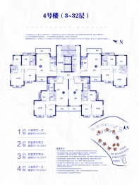 贵阳恒大南明御府3室2厅1厨1卫建面105.69㎡