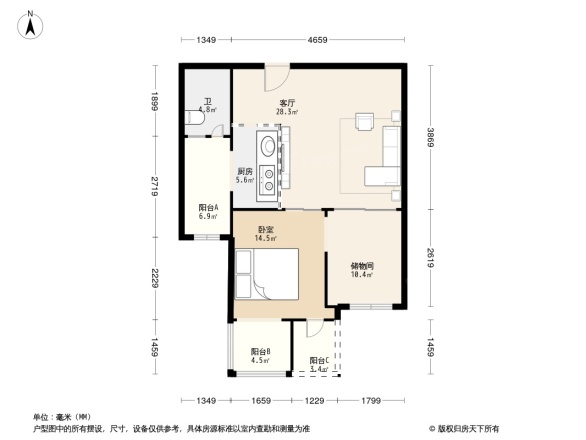 华润凤凰城二期户型图
