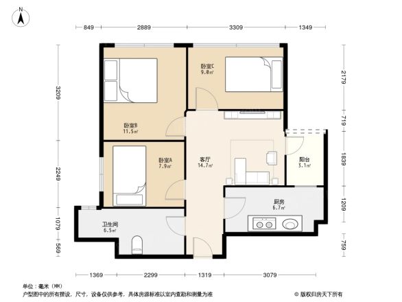 朗诗绿色街区户型图