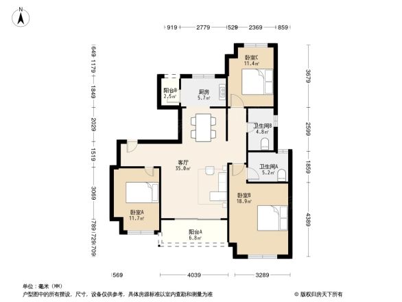 龙湖三千庭户型图