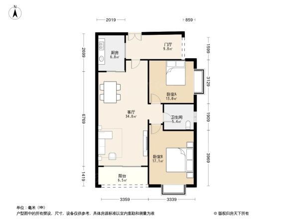 奥克斯广场户型图