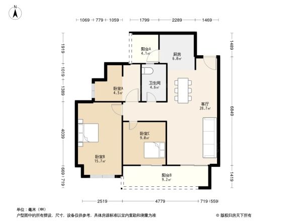 龙湖三千庭户型图
