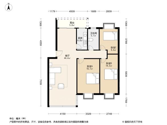 金颐居户型图